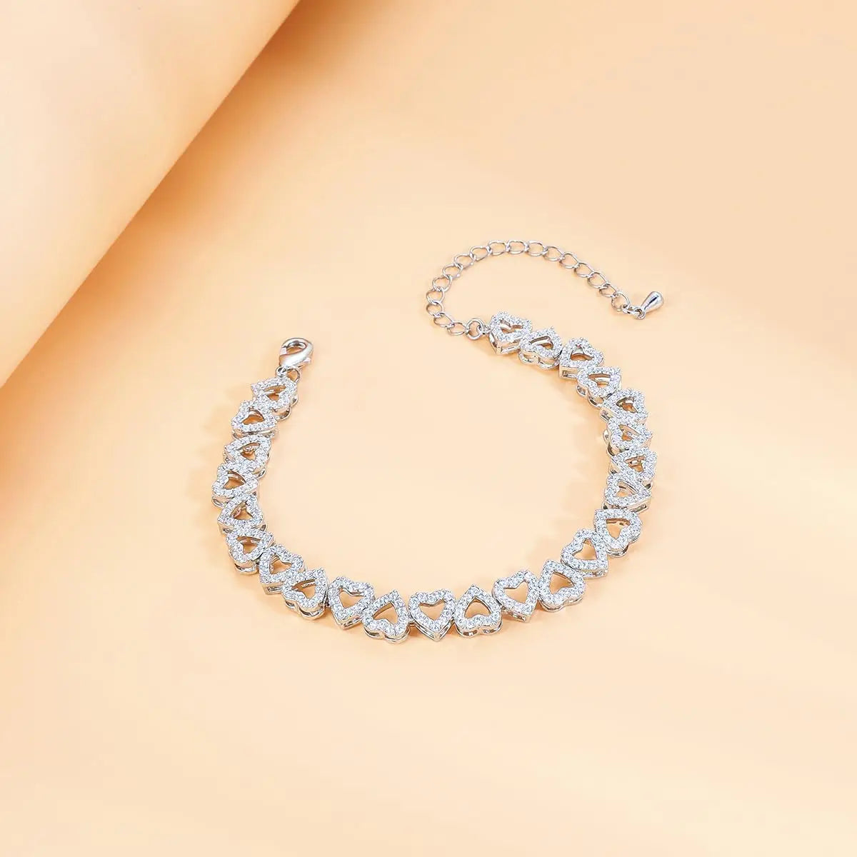 Cubic Heart Bracelet