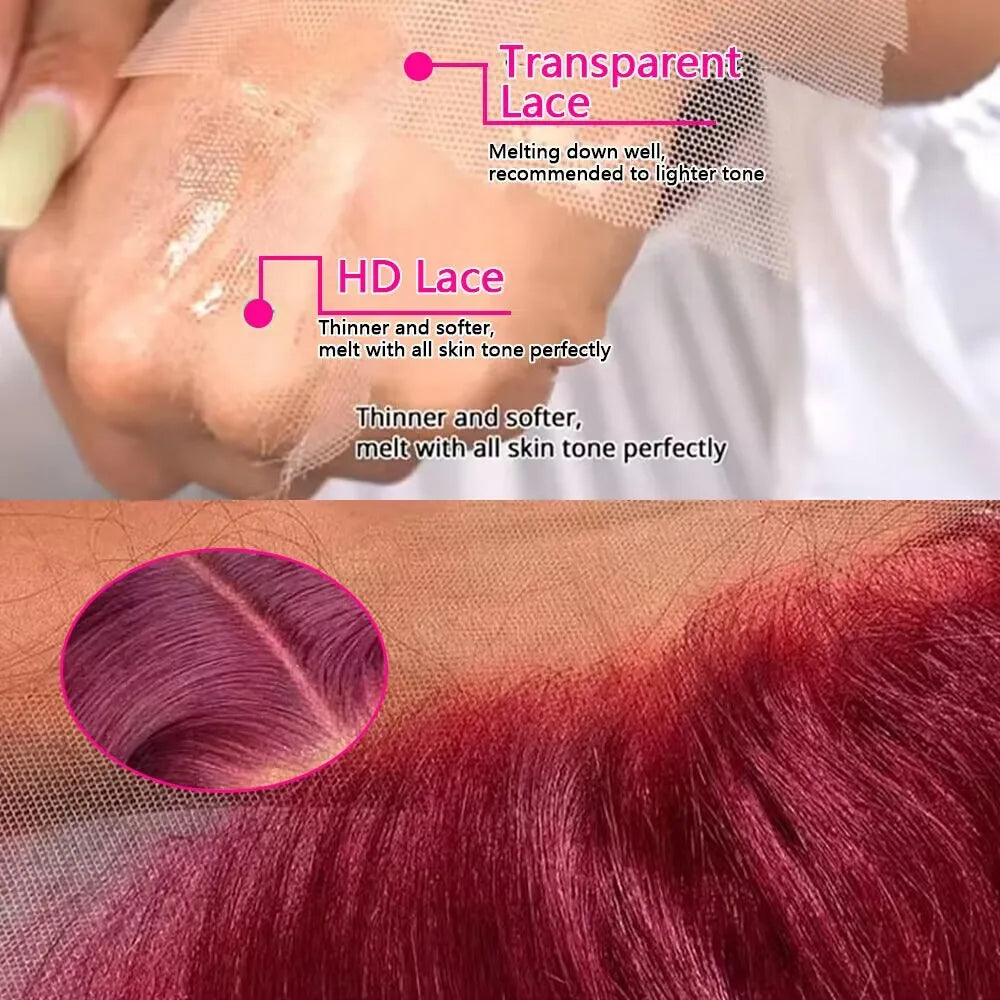 Burgundy Bombshell Lace Front