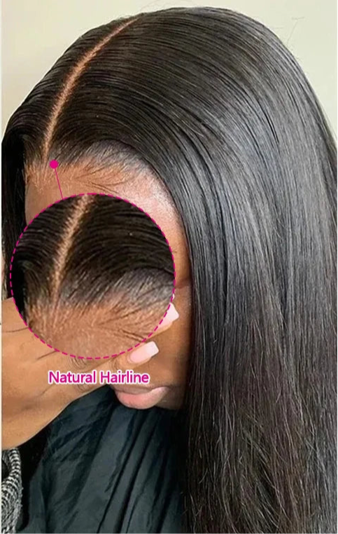 Brazilian Straight 13x4 Lace Front Wig – Pre-Plucked HD Lace – 180% Density – 20” to 30”