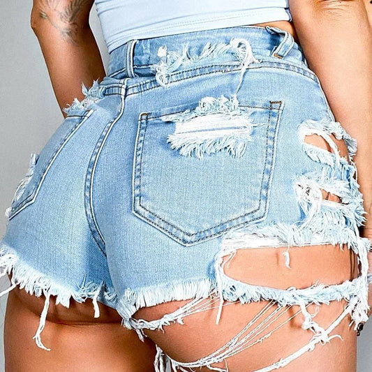 Mini Mood Ripped Denim Shorts